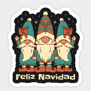 Merry Christmas in Spanish Sticker